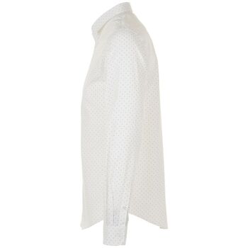 Рубашка мужская Becker Men, белая с темно-синим, размер 3XL