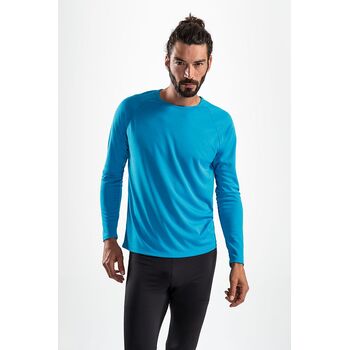 Футболка с длинным рукавом Sporty LSL Men ярко-бирюзовая, размер XL
