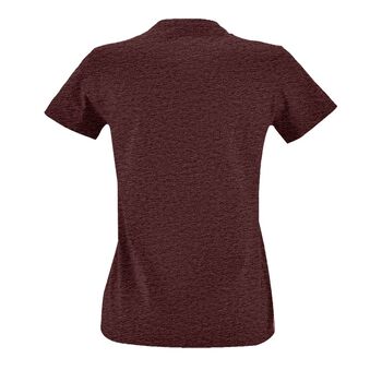 Футболка женская Imperial Fit Women бордовый меланж, размер L