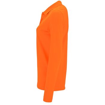Рубашка поло женская с длинным рукавом Perfect LSL Women оранжевая, размер XL