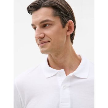Рубашка поло мужская с длинным рукавом Perfect LSL Men белая, размер XL