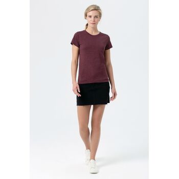 Футболка женская Regent Fit Women бордовый меланж, размер M