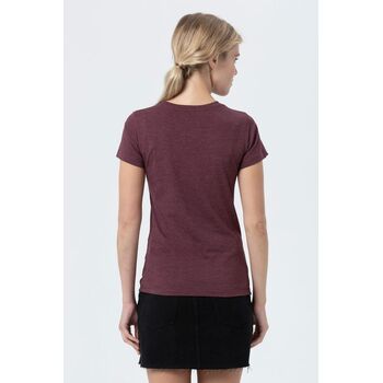 Футболка женская Regent Fit Women бордовый меланж, размер XXL