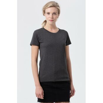 Футболка женская Regent Fit Women черный меланж, размер L