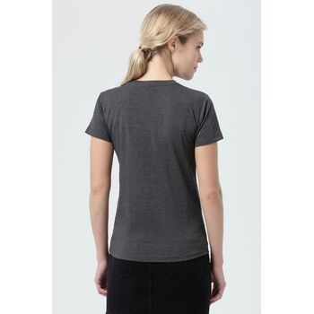 Футболка женская Regent Fit Women черный меланж, размер S