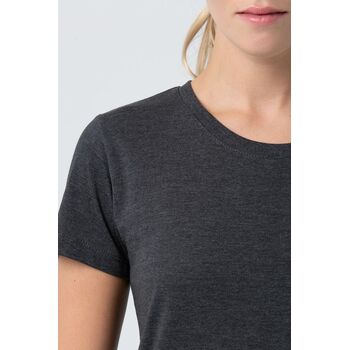 Футболка женская Regent Fit Women черный меланж, размер S