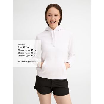 Толстовка женская Spencer Women, белая, размер XXL