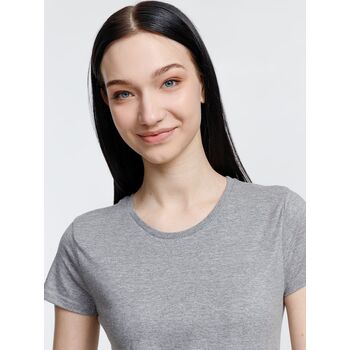 Футболка женская Pioneer Women, серый меланж, размер S