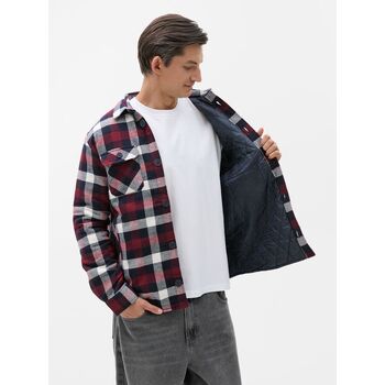 Куртка-рубашка оверсайз унисекс Noah, бордовая, размер 3XL/4XL
