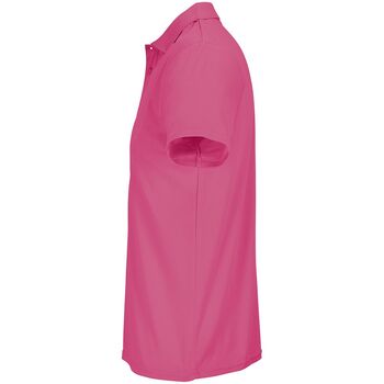 Рубашка поло унисекс Pitcher, розовая (ribbon pink), размер M