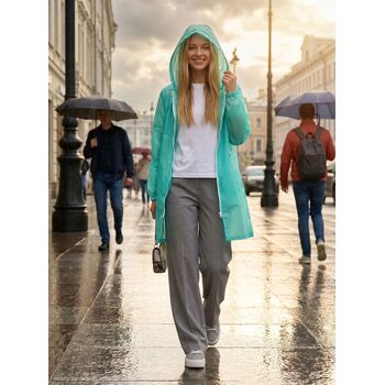 Дождевик Rainman Zip, бирюзовый (тиффани), размер S