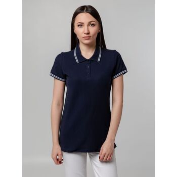 Рубашка поло женская Virma Stripes Lady, темно-синяя, размер S