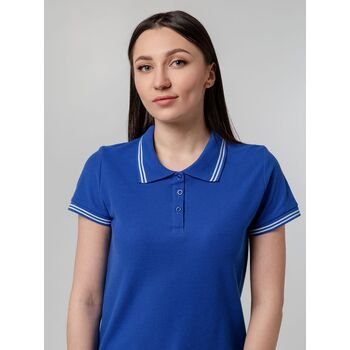 Рубашка поло женская Virma Stripes Lady, ярко-синяя, размер S