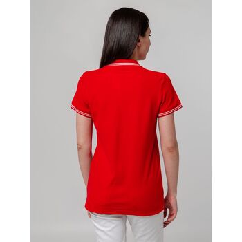 Рубашка поло женская Virma Stripes Lady, красная, размер L