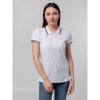 Рубашка поло женская Virma Stripes Lady, белая, размер S