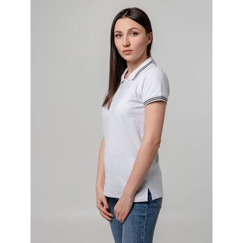 Рубашка поло женская Virma Stripes Lady, белая, размер S