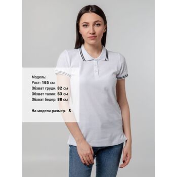 Рубашка поло женская Virma Stripes Lady, белая, размер M