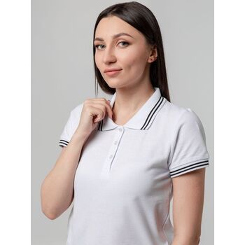 Рубашка поло женская Virma Stripes Lady, белая, размер XL