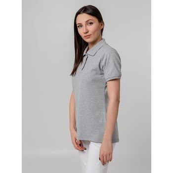 Рубашка поло женская Virma Stretch Lady, серый меланж, размер S