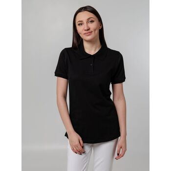 Рубашка поло женская Virma Stretch Lady, черная, размер S