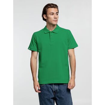 Рубашка поло мужская Virma Premium, зеленая, размер M