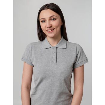 Рубашка поло женская Virma Premium Lady, серый меланж, размер XL
