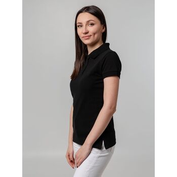 Рубашка поло женская Virma Premium Lady, черная, размер S