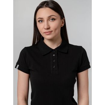 Рубашка поло женская Virma Premium Lady, черная, размер XL