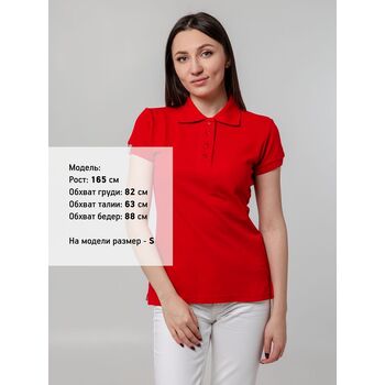 Рубашка поло женская Virma Premium Lady, красная, размер M