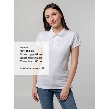 Рубашка поло женская Virma Premium Lady, белая, размер M