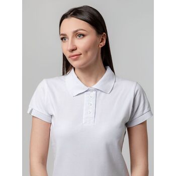 Рубашка поло женская Virma Premium Lady, белая, размер M