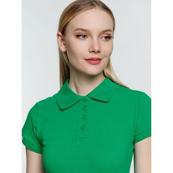 Рубашка поло женская Virma Premium Lady, зеленая, размер S