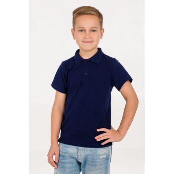 Рубашка поло детская Virma Kids, темно-синяя, 8 лет