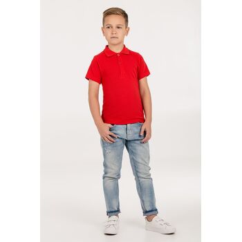 Рубашка поло детская Virma Kids, красная, 12 лет