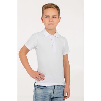 Рубашка поло детская Virma Kids, белая, 8 лет