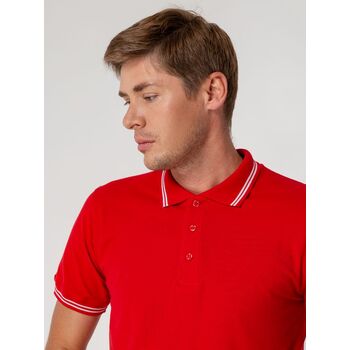 Рубашка поло Virma Stripes, красная, размер XL