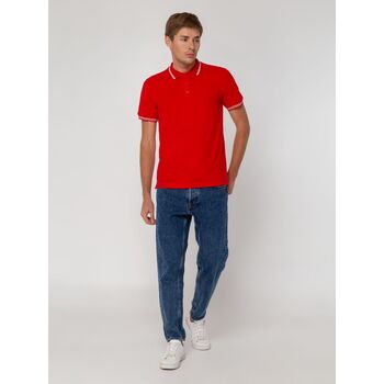 Рубашка поло Virma Stripes, красная, размер XL