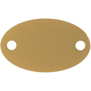 Шильдик металлический Alfa Oval, золотистый
