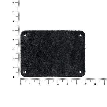 Лейбл кожаный Beta, XL, черный