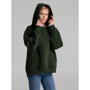 Худи Kulonga Oversize, темно-зеленый хаки, размер XS/S