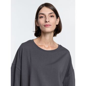 Футболка унисекс оверсайз Crosstown, темно-серая, размер L