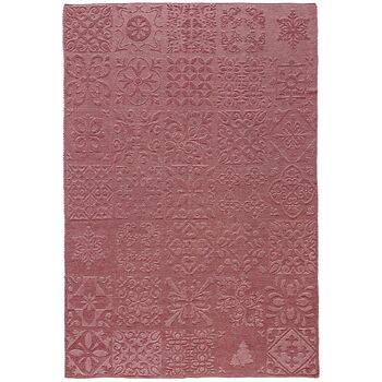 Плед Ornamental, бордовый