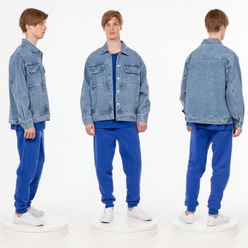 Куртка джинсовая O2, голубая, размер XL/XXL