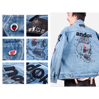 Куртка джинсовая O2, голубая, размер XL/XXL
