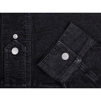 Куртка джинсовая O2, черная, размер 3XL/4XL
