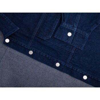 Куртка джинсовая O2, темно-синяя, размер 3XL/4XL