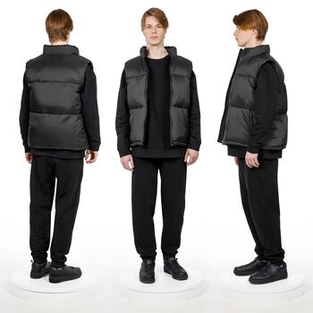 Жилет двусторонний V2, черный, размер XL/XXL