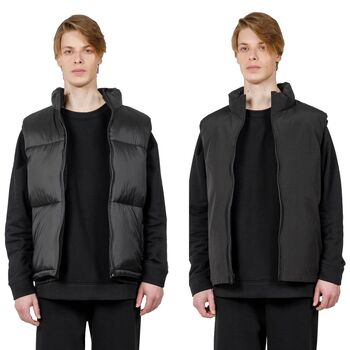 Жилет двусторонний V2, черный, размер 5XL/6XL