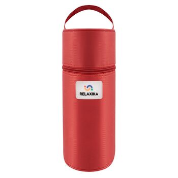 Термос Relaxika Duo 1200 в чехле, стальной