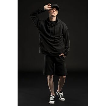 Худи унисекс H2, черное, размер XL/XXL